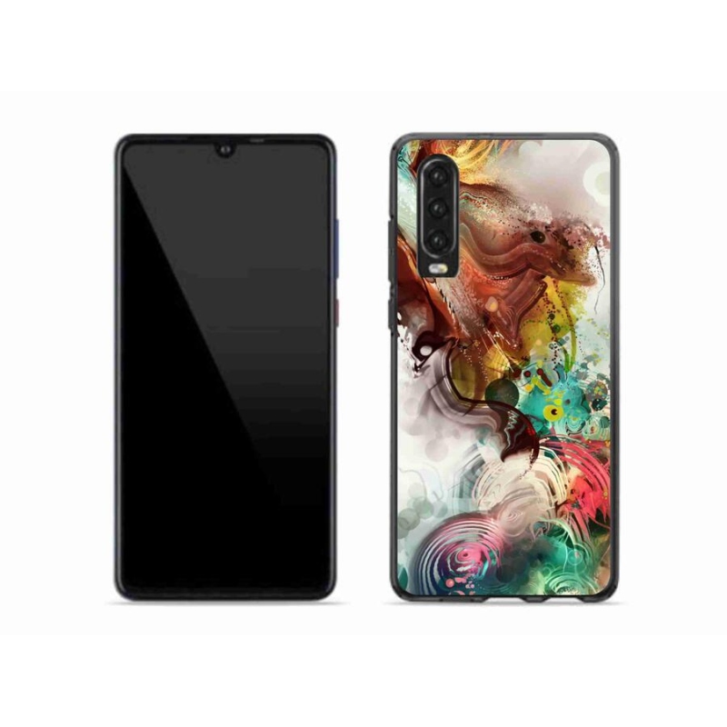 Gelový kryt mmCase na mobil Huawei P30 - abstrakt 1