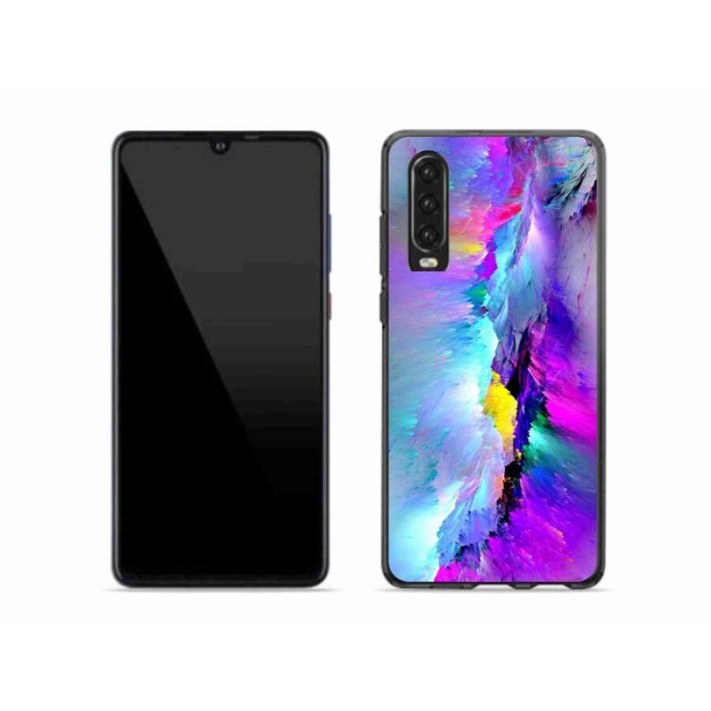 Gelový kryt mmCase na mobil Huawei P30 - abstrakt