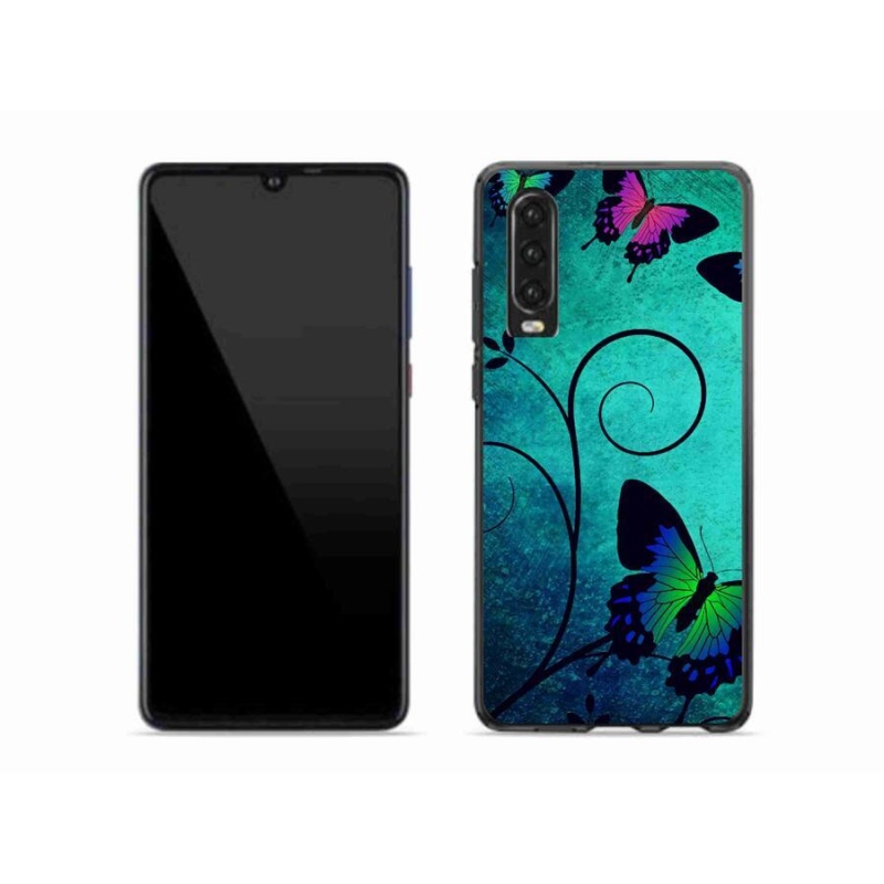 Gelový kryt mmCase na mobil Huawei P30 - barevní motýli