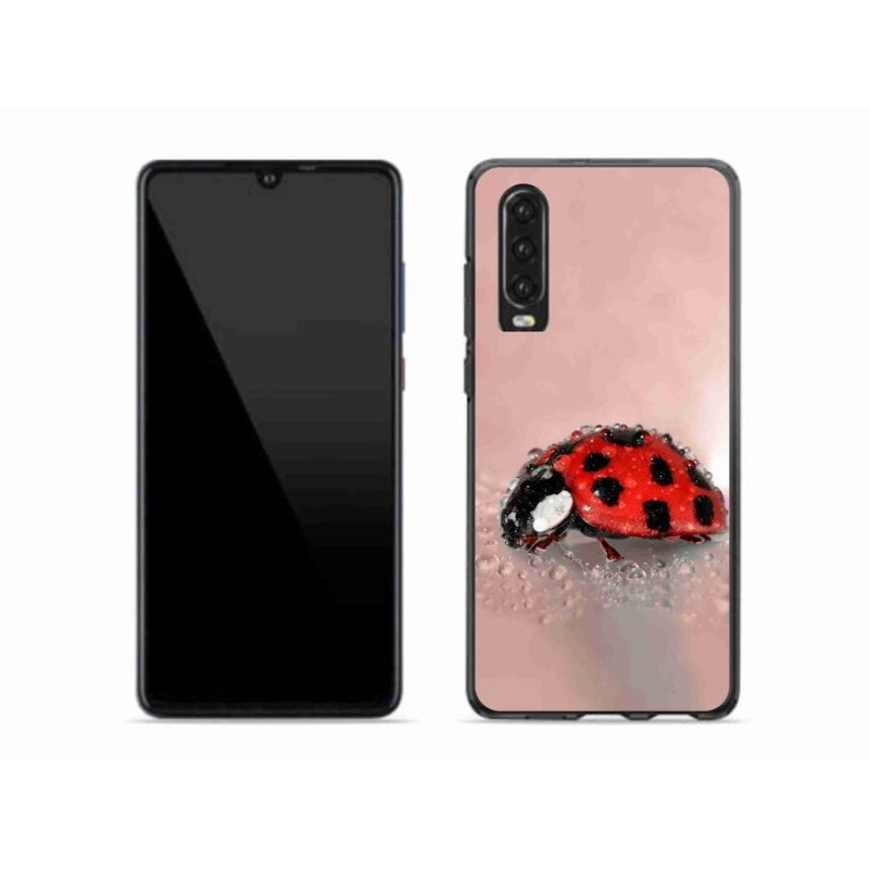 Gelový kryt mmCase na mobil Huawei P30 - beruška