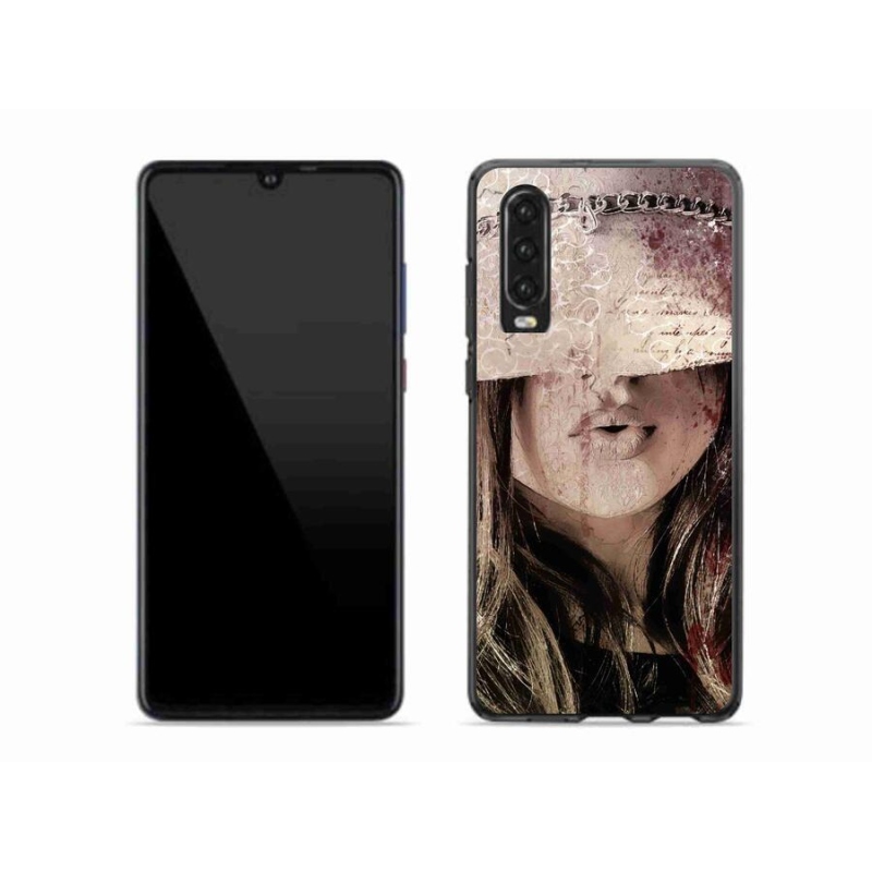 Gelový kryt mmCase na mobil Huawei P30 - dívka
