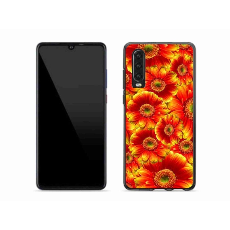 Gelový kryt mmCase na mobil Huawei P30 - gerbera 1