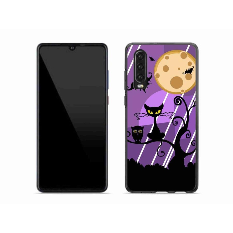 Gelový kryt mmCase na mobil Huawei P30 - halloween