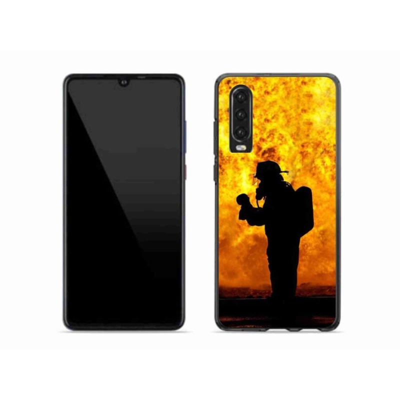 Gelový kryt mmCase na mobil Huawei P30 - hasič