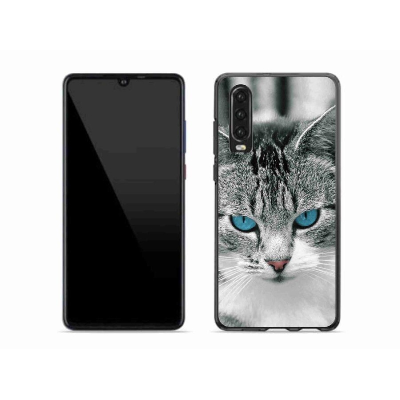 Gelový kryt mmCase na mobil Huawei P30 - kočičí pohled 1