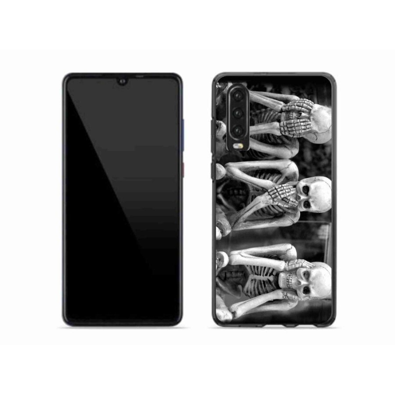 Gelový kryt mmCase na mobil Huawei P30 - kostlivci