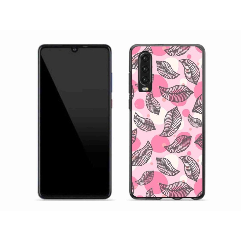 Gelový kryt mmCase na mobil Huawei P30 - kreslené padající listy