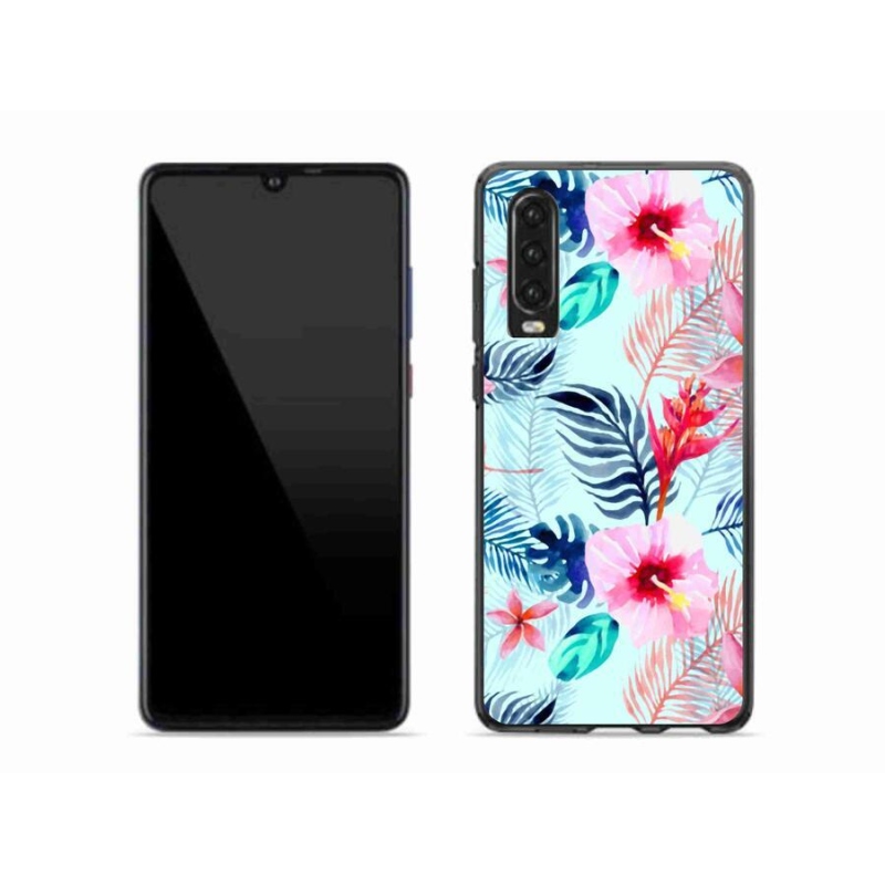Gelový kryt mmCase na mobil Huawei P30 - květiny
