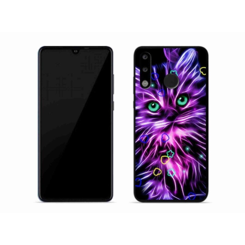 Gelový kryt mmCase na mobil Huawei P30 Lite - abstraktní kočka