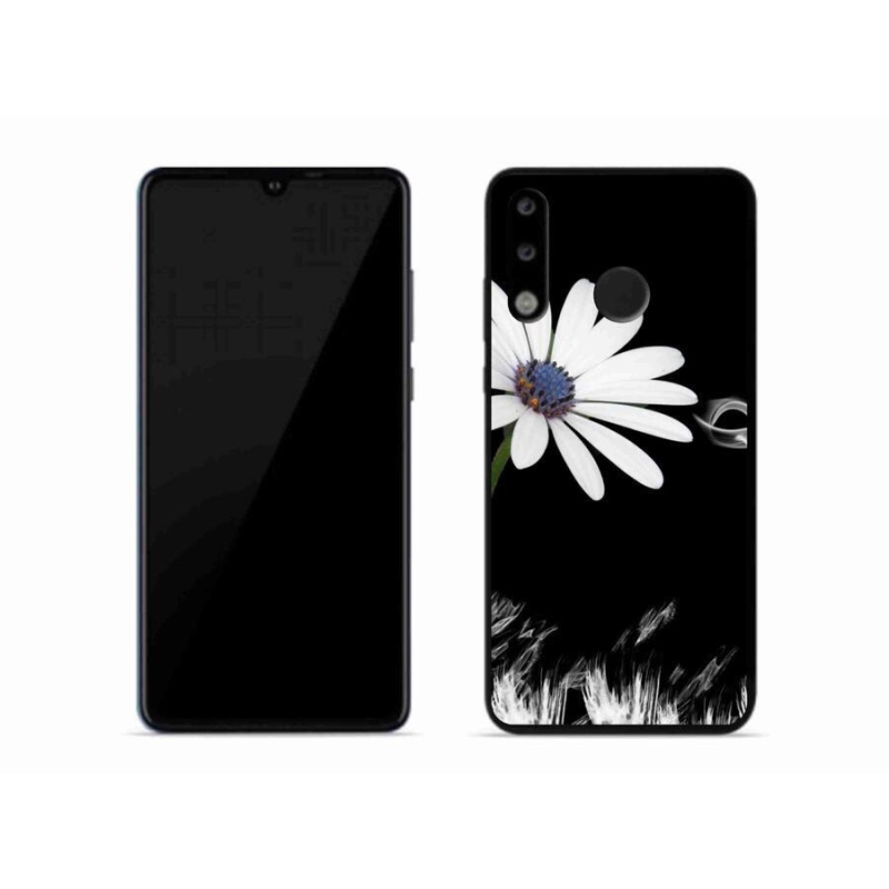 Gelový kryt mmCase na mobil Huawei P30 Lite - bílá květina