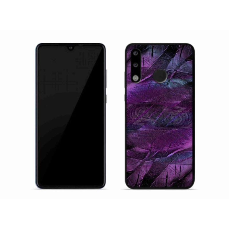 Gelový kryt mmCase na mobil Huawei P30 Lite - fialová pírka