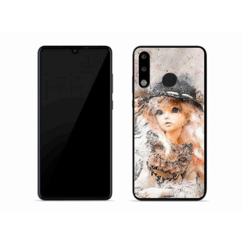 Gelový kryt mmCase na mobil Huawei P30 Lite - holčička s kloboukem