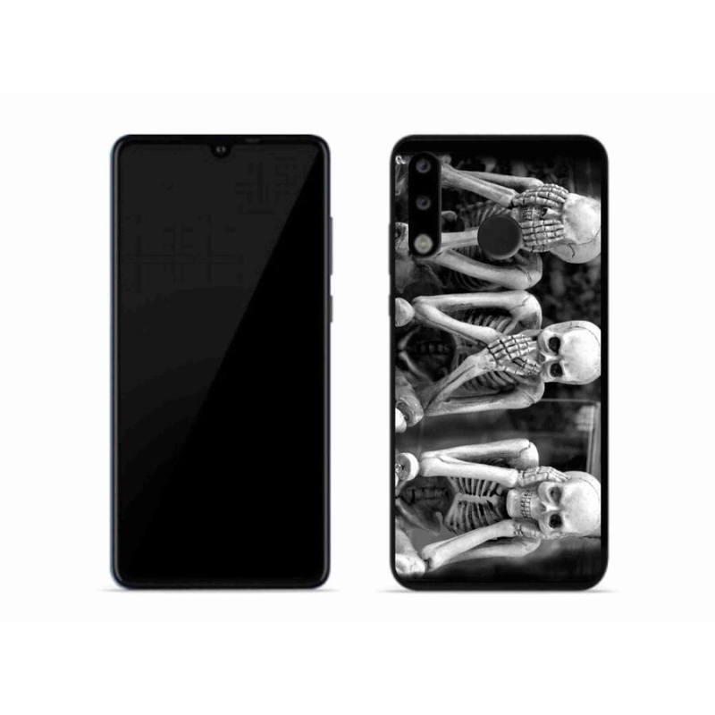 Gelový kryt mmCase na mobil Huawei P30 Lite - kostlivci