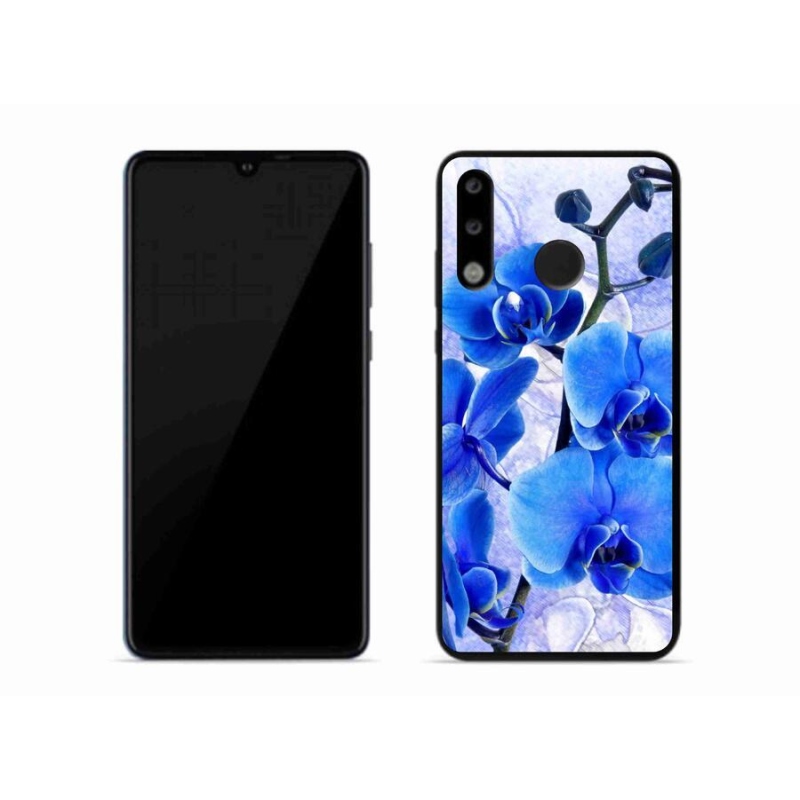 Gelový kryt mmCase na mobil Huawei P30 Lite - modré květy