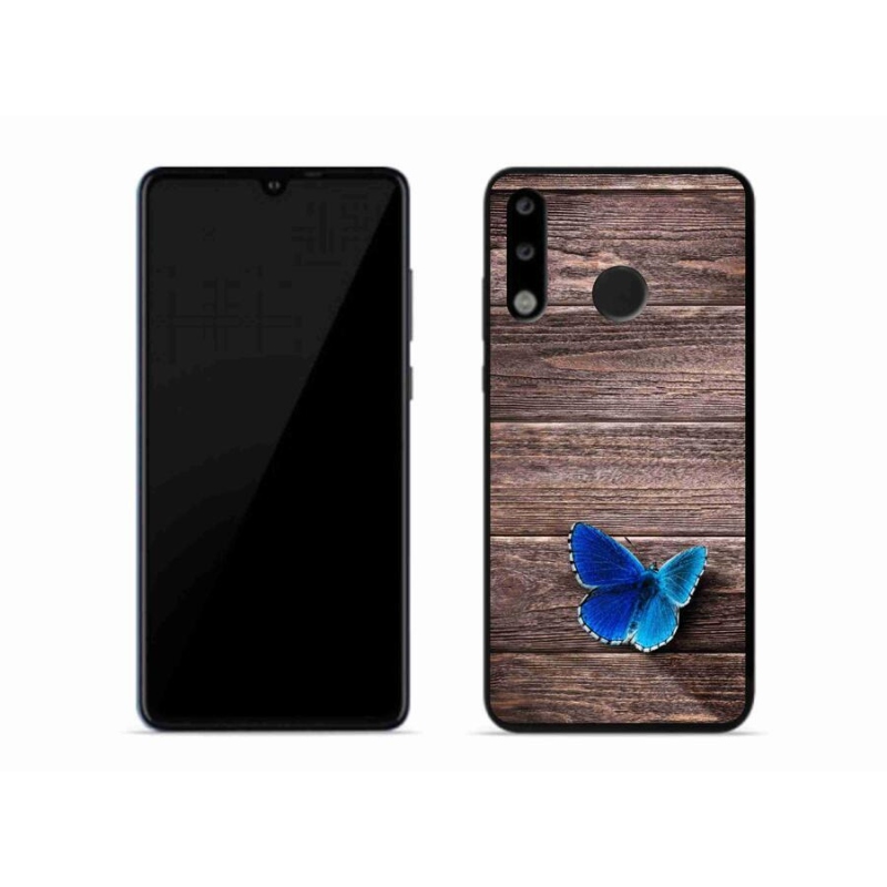 Gelový kryt mmCase na mobil Huawei P30 Lite - modrý motýl 1