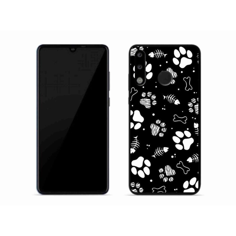 Gelový kryt mmCase na mobil Huawei P30 Lite - psí tlapky