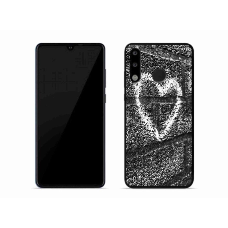 Gelový kryt mmCase na mobil Huawei P30 Lite - srdce na zdi