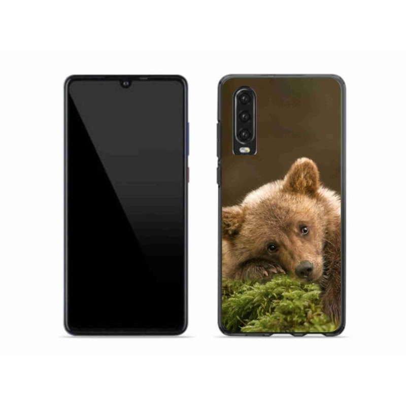 Gelový kryt mmCase na mobil Huawei P30 - medvěd