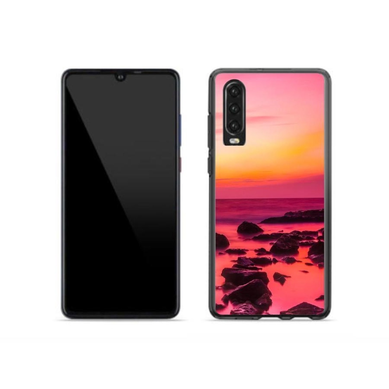 Gelový kryt mmCase na mobil Huawei P30 - moře a záře