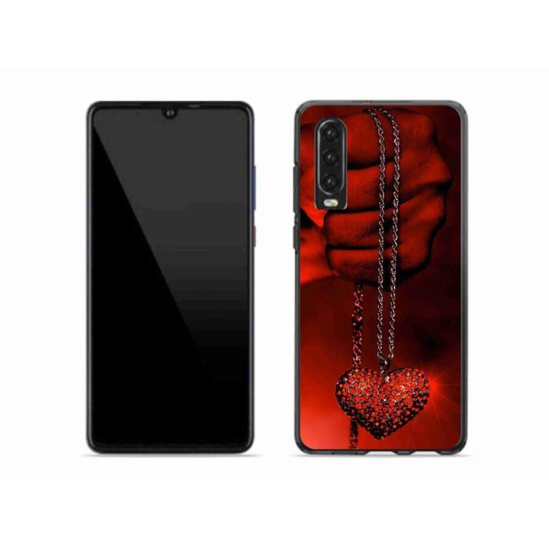 Gelový kryt mmCase na mobil Huawei P30 - náhrdelník