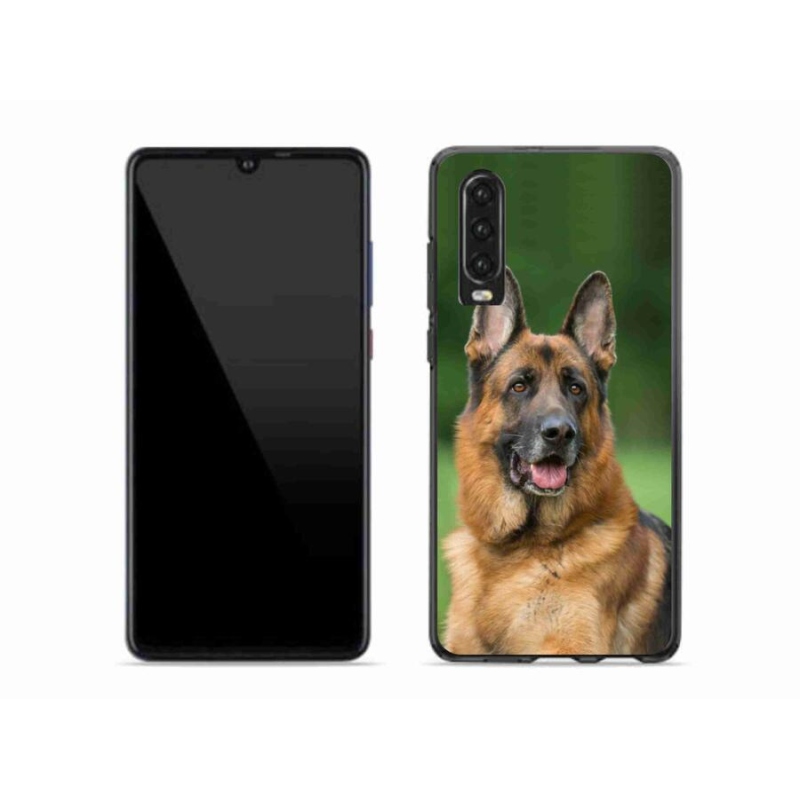 Gelový kryt mmCase na mobil Huawei P30 - německý ovčák