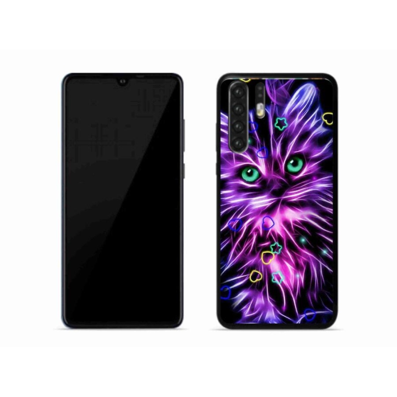 Gelový kryt mmCase na mobil Huawei P30 Pro - abstraktní kočka