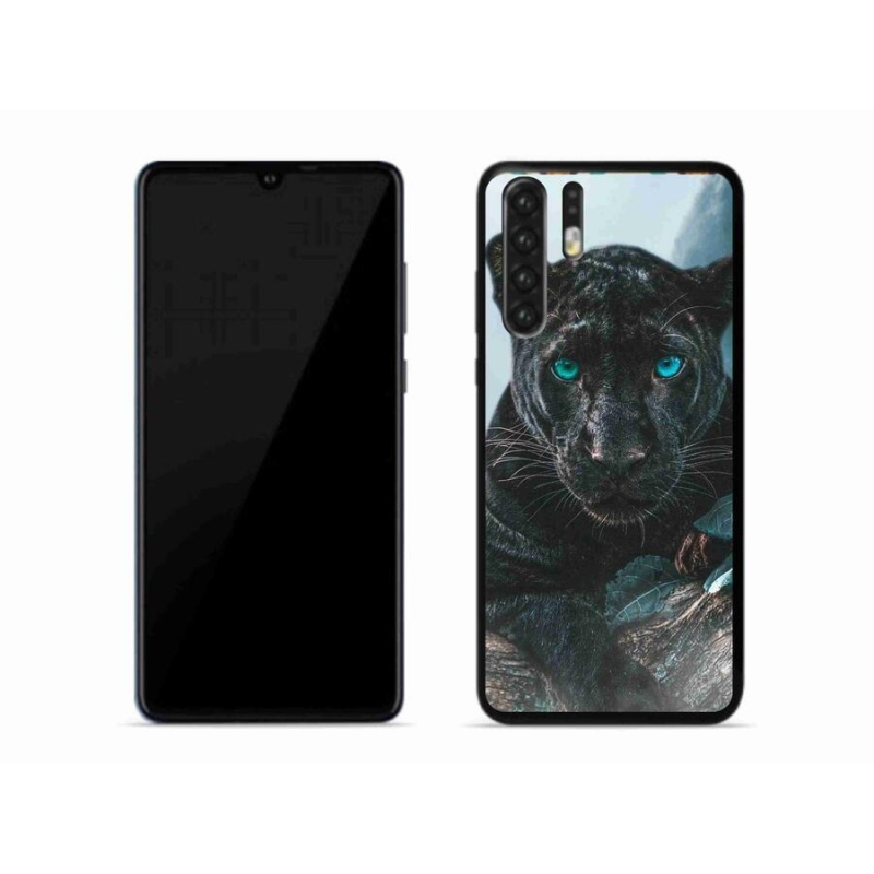 Gelový kryt mmCase na mobil Huawei P30 Pro - černý panter