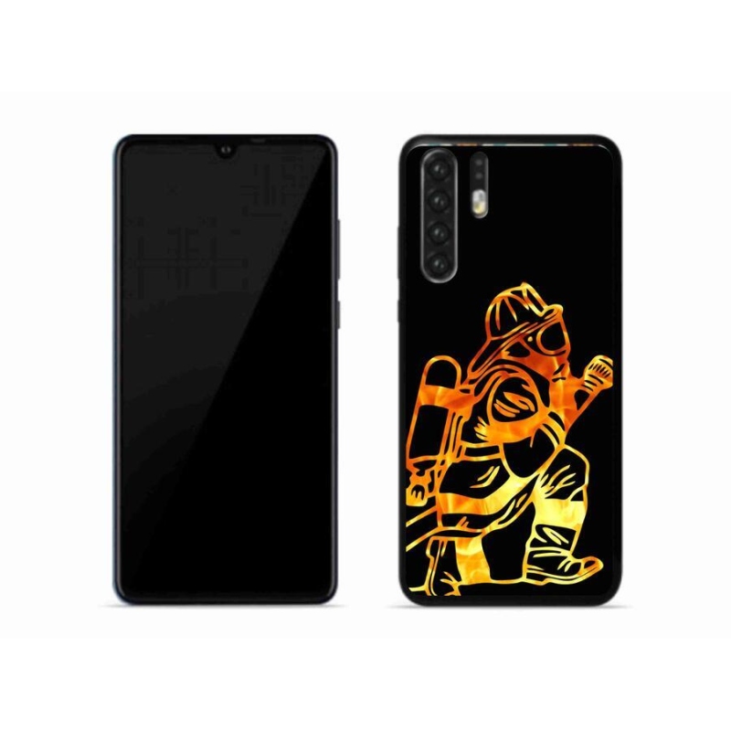 Gelový kryt mmCase na mobil Huawei P30 Pro - hasič 1