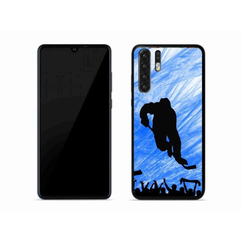 Gelový kryt mmCase na mobil Huawei P30 Pro - hokejový hráč