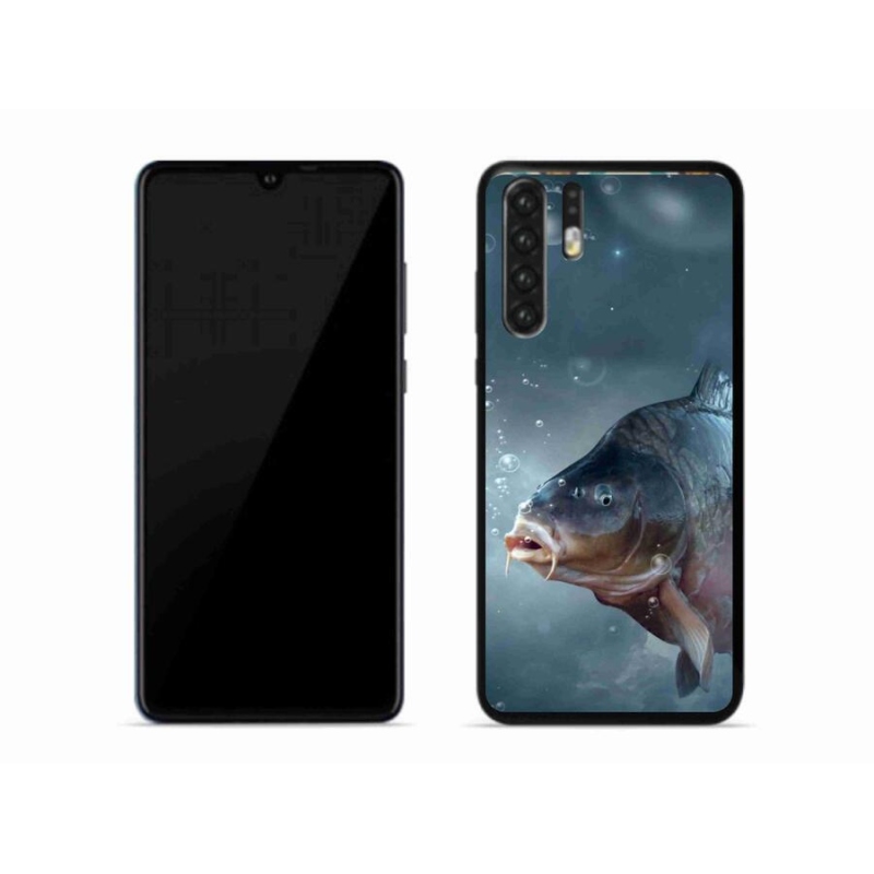 Gelový kryt mmCase na mobil Huawei P30 Pro - kapr a bublinky