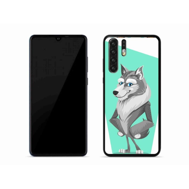 Gelový kryt mmCase na mobil Huawei P30 Pro - kreslený vlk