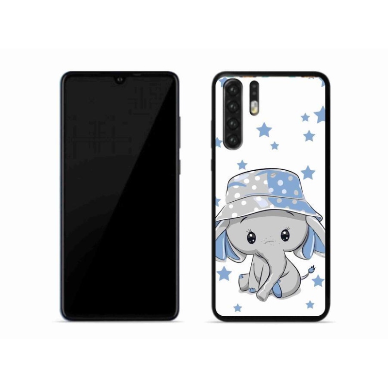Gelový kryt mmCase na mobil Huawei P30 Pro - modrý slon