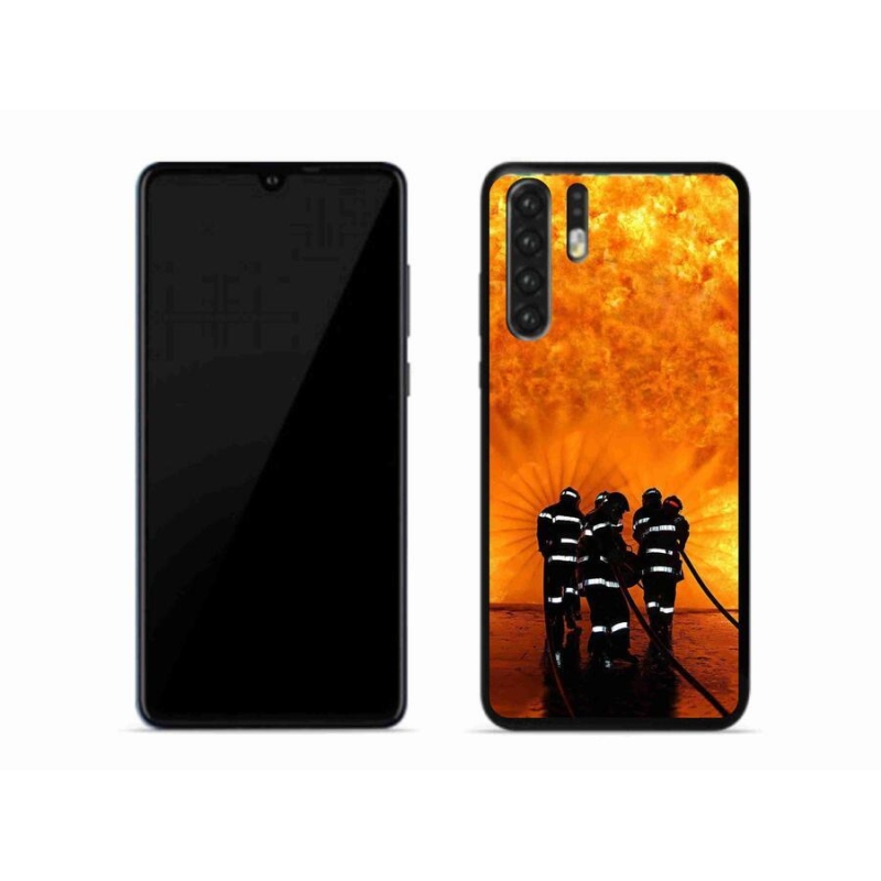 Gelový kryt mmCase na mobil Huawei P30 Pro - požár