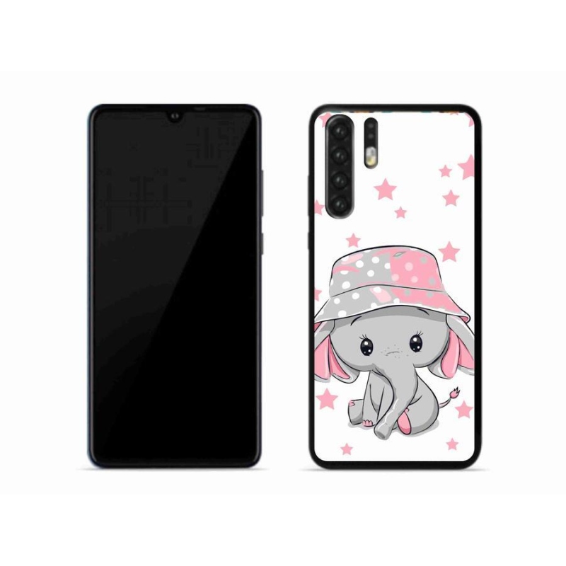 Gelový kryt mmCase na mobil Huawei P30 Pro - růžový slon