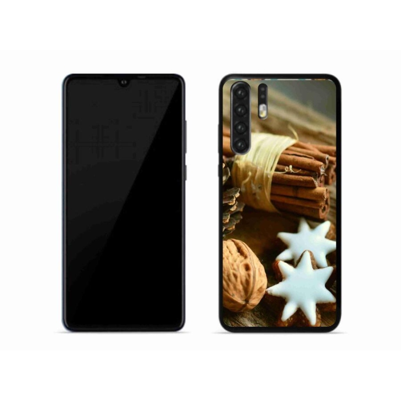 Gelový kryt mmCase na mobil Huawei P30 Pro - skořice a perníčky