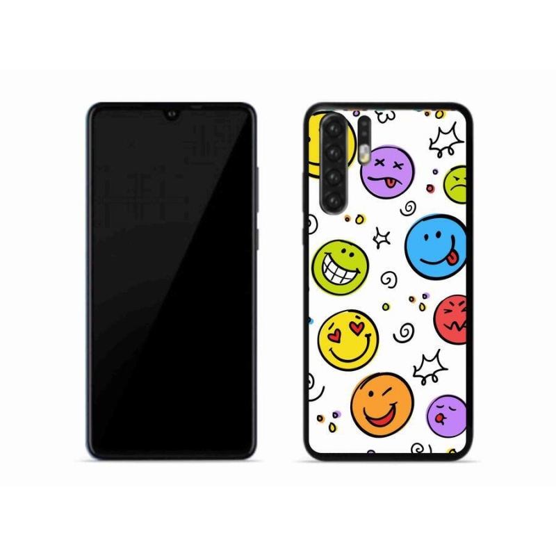 Gelový kryt mmCase na mobil Huawei P30 Pro - smajlíci