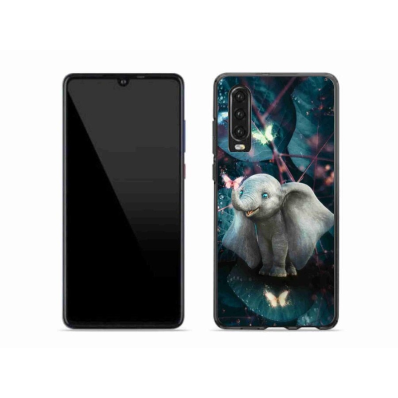 Gelový kryt mmCase na mobil Huawei P30 - roztomilý slon