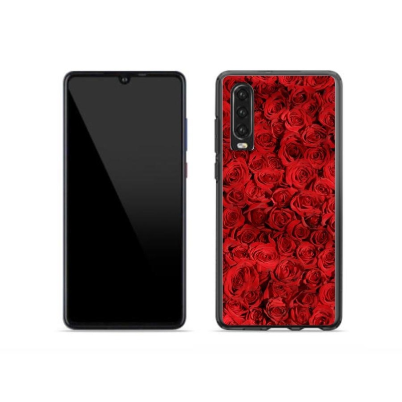 Gelový kryt mmCase na mobil Huawei P30 - růže