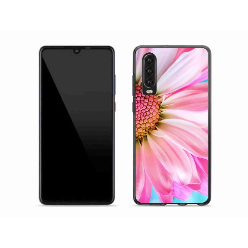 Gelový kryt mmCase na mobil Huawei P30 - růžová květina