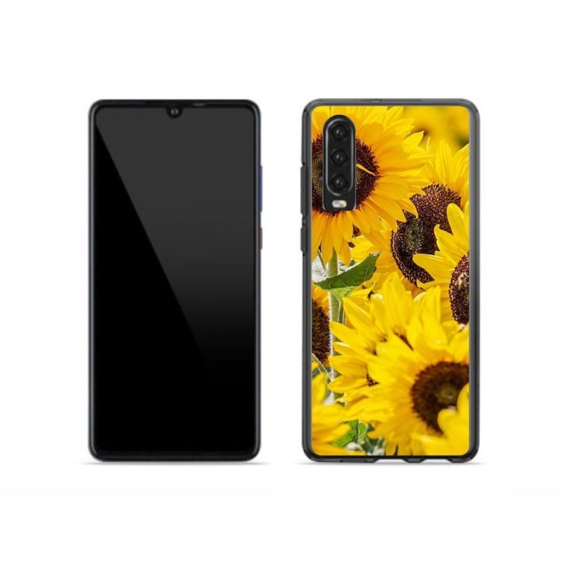Gelový kryt mmCase na mobil Huawei P30 - slunečnice