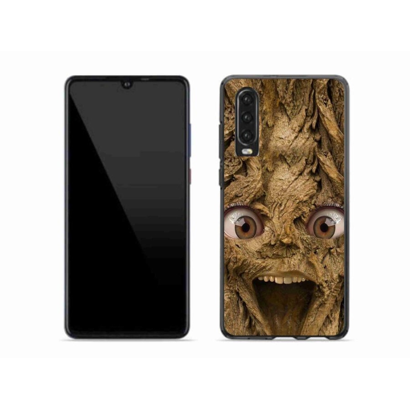 Gelový kryt mmCase na mobil Huawei P30 - veselý strom s očima