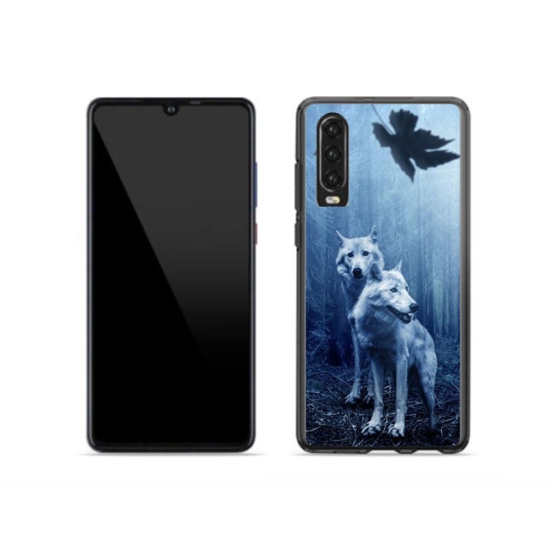 Gelový kryt mmCase na mobil Huawei P30 - vlci v lese