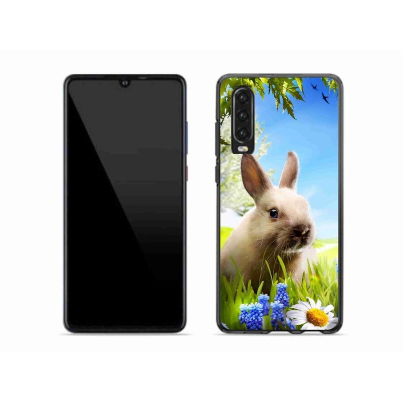 Gelový kryt mmCase na mobil Huawei P30 - zajíček