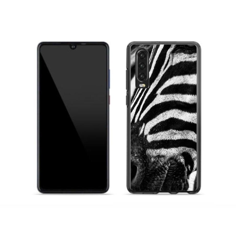Gelový kryt mmCase na mobil Huawei P30 - zebra