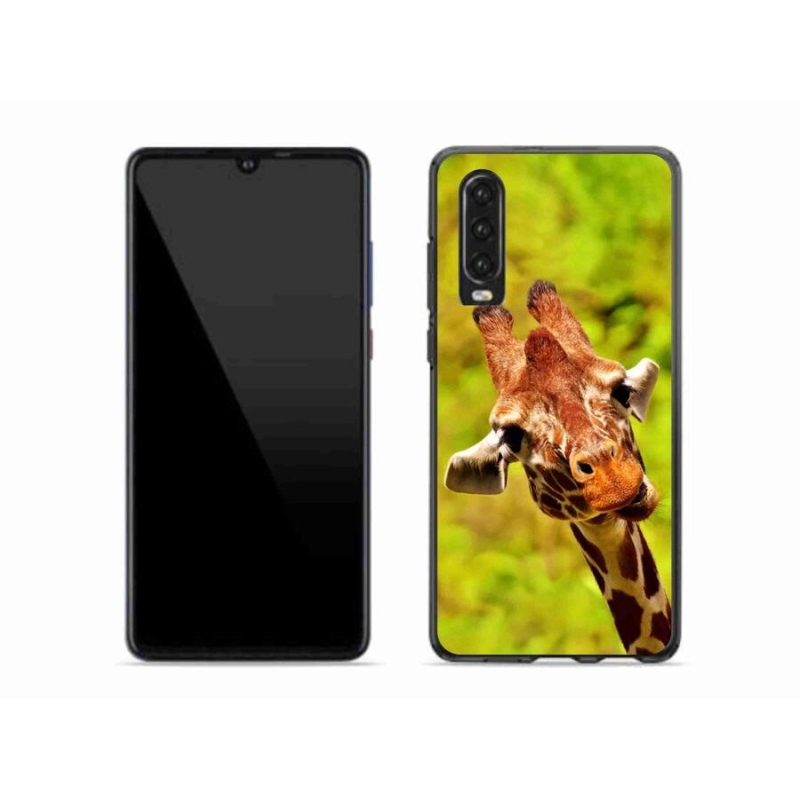 Gelový kryt mmCase na mobil Huawei P30 - žirafa