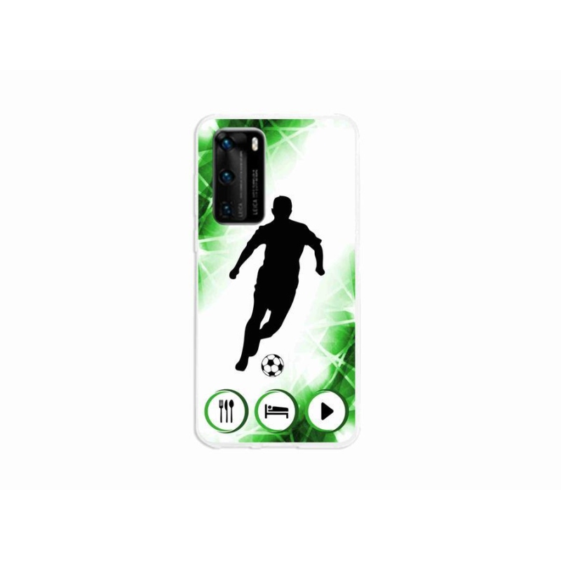 Gelový kryt mmCase na mobil Huawei P40 - fotbalista