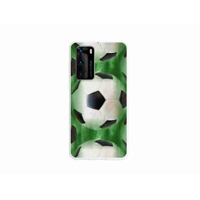Gelový kryt mmCase na mobil Huawei P40 - fotbalový míč