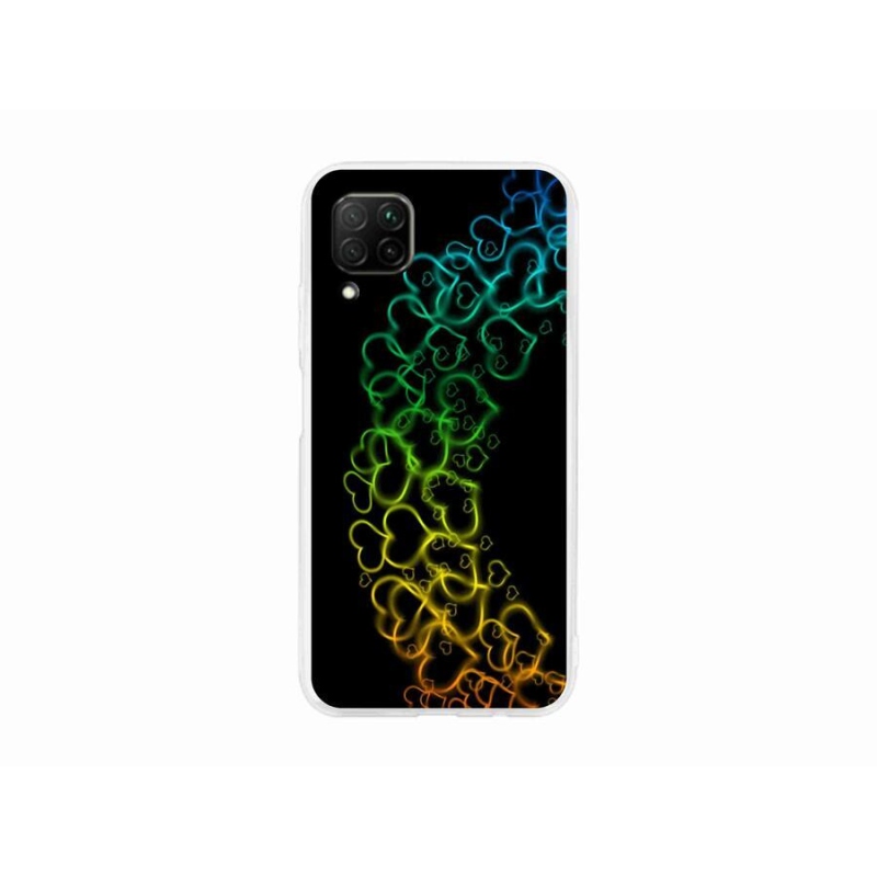 Gelový kryt mmCase na mobil Huawei P40 Lite - barevná srdíčka