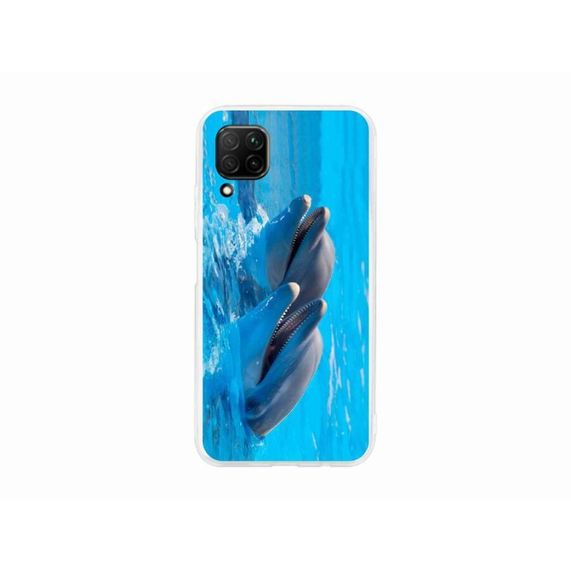 Gelový kryt mmCase na mobil Huawei P40 Lite - delfíni