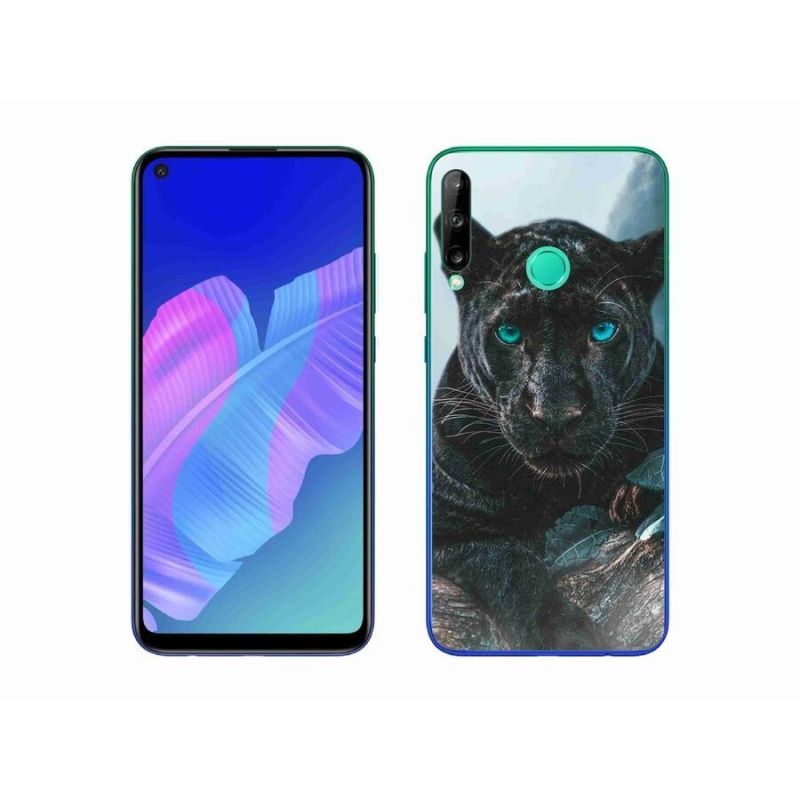 Gelový kryt mmCase na mobil Huawei P40 Lite E - černý panter